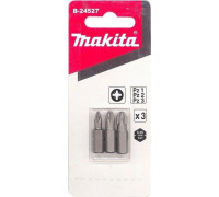 Бита для заворачивания MAKITA B-24527 PZ1/PZ2/PZ3, 25 мм, C-form, 3 шт.