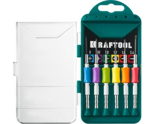 Набор отверток KRAFTOOL Precision-6 часовых для точных работ, 6 пред. 25679