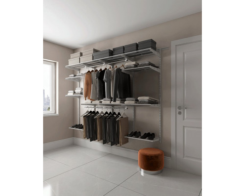 Гардеробная система ПРАКТИК HOME Max G180 графит S70299918015
