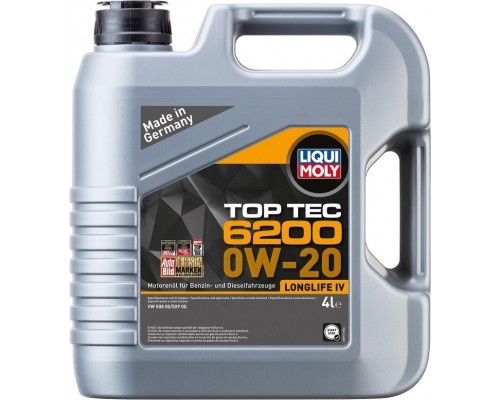 Масло моторное LIQUI MOLY SAE 0W20 Top Tec 6200 4 л 20788 20788