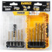 Набор сверл по металлу DeWALT HSS-TIN 10 шт. Impact TITANIUM (3.0-10 мм ) DT50050-QZ