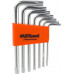 Набор ключей TORX AV Steel AV-367307 с отверстием TH10-TH40, 7 предметов