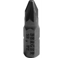 Бита для заворачивания BERGER BG2424 PZ1x25мм, 2 шт., S2