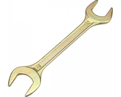 Ключ рожковый REXANT 12-5833-2 24х27 мм, желтый цинк