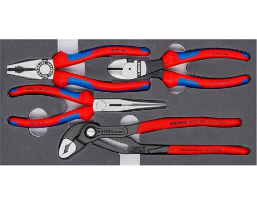 Набор шарнирно-губцевого инструмента KNIPEX basic, 4 предмета, 002001V15