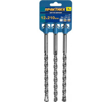 Бур SDS-plus ПРАКТИКА 12х210 мм, 3 шт, серия 