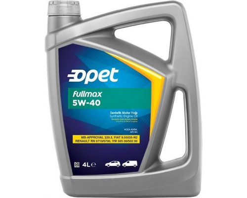 Масло моторное OPET Fullmax 5W40 4 л синтетическое 601214813