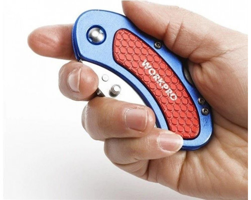 Нож складной WORKPRO WP211005, алюминиевый корпус, со сменными лезвиями