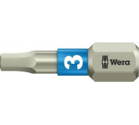 Бита для заворачивания, нержавеющая сталь WERA 3840/1 TS 3,0 мм, 25 мм WE-071073 WE-071073