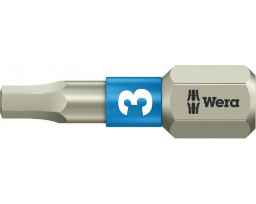 Бита для заворачивания, нержавеющая сталь WERA 3840/1 TS 3,0 мм, 25 мм WE-071073 WE-071073