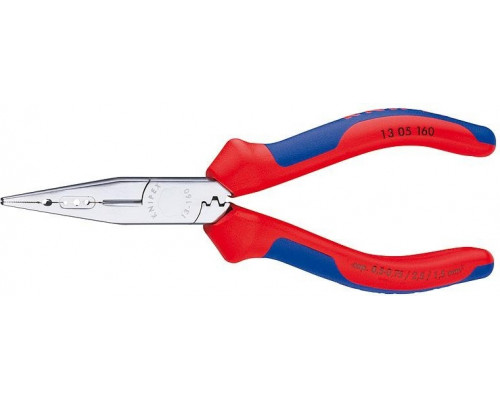 Плоскогубцы KNIPEX 1305160 для снятия изоляции и опрессовки контактов, 160 мм