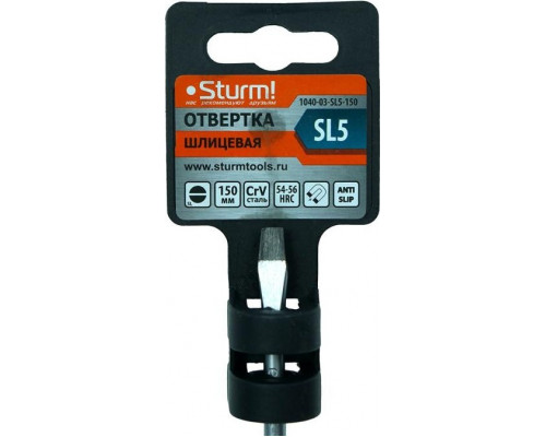 Отвертка шлицевая Sturm 1040-03-SL5-150 магнит. наконечник, 5х150мм