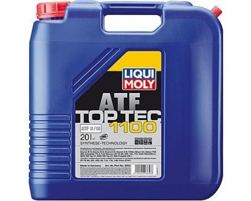 Масло трансмиссионное LIQUI MOLY Top Tec ATF 1100 для АКПП 20 л 3653 3653