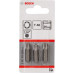 Бита для заворачивания BOSCH Extra Hard 25 мм T40 3шт 2607001625