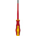 Отвертка диэлектрическая шлицевая Кобальт 646-447 ultra grip sl 4,0х100 мм cr-v, двухкомпонентная ру
