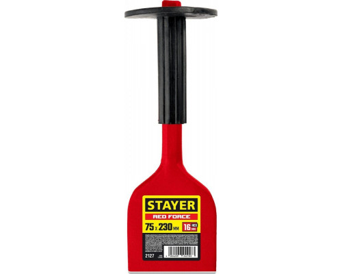 Зубило STAYER Red Force конопатка с протектором, 75х230 мм 2127