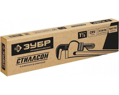 Ключ трубный ЗУБР ПРОФЕССИОНАЛ стиллсон, 1.5