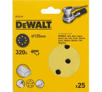 Круг шлифовальный на липучке DeWALT DT3118-QZ 125 мм, 8 отв. G320
