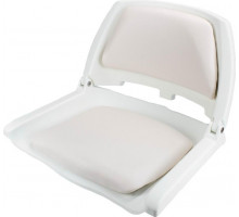 Кресло складное с мягкими накладками SKIPPER белый (пластик) SK75109W