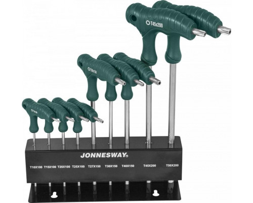 Набор ключей TORX JONNESWAY H10MT09S с центрированным штифтом Т10-Т50 048069