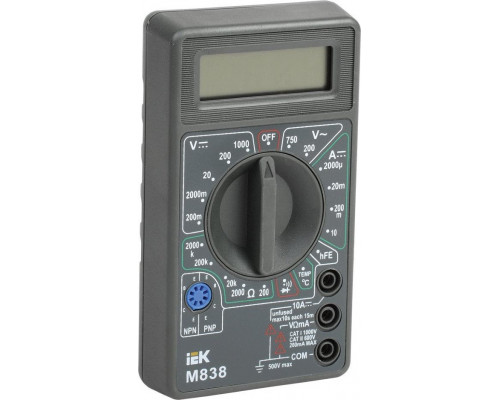 Мультиметр цифровой IEK Universal M838 TMD-2S-838