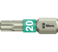 Бита для заворачивания, нержавеющая сталь WERA 3867/1 TS TX20, 25 мм WE-071034 WE-071034