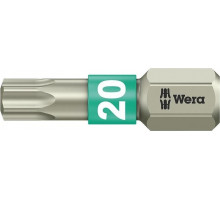 Бита для заворачивания, нержавеющая сталь WERA 3867/1 TS TX20, 25 мм WE-071034 WE-071034