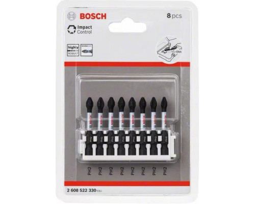 Кассета бит BOSCH Pick and Click IMPACT 50 мм 8 предметов PH2 2608522330