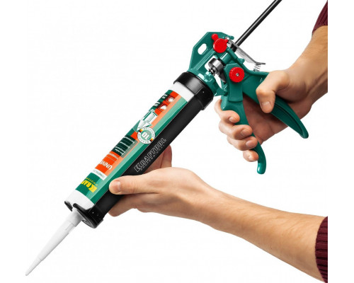Пистолет для герметика KRAFTOOL EXPERT 4-in-1 усиленный cкелетный поворотный 310 мл 06675