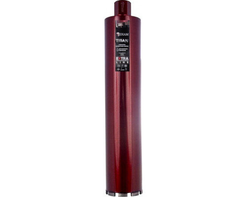 Алмазная коронка для мокрого сверления DIAM САМС 102x450х9x1,1/4UNC Extra Line Titan (железобетон) 313001