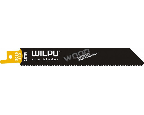 Полотна для сабельных пил WILPU 3020/150 всех сортов древесины, мелкозубое 5шт/уп 1211500005