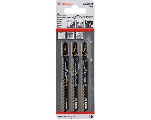 Пилки универсальные BOSCH T141HM (3шт.) 2608633175