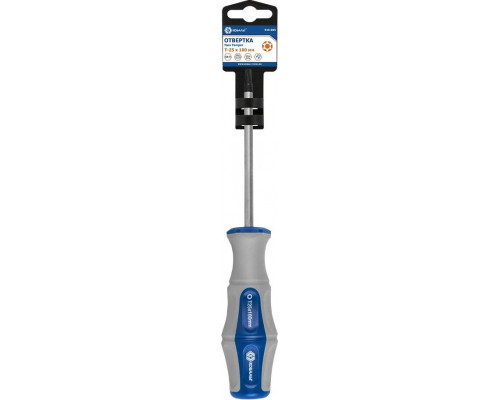 Отвертка TX Кобальт 910-065 ultra grip tamper-25х100 мм cr-v, двухкомпонентная