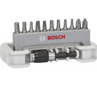 Набор бит BOSCH Extra Hard 12 шт PH/PZ/T/S/HEX + быстросменный держатель 2608522131