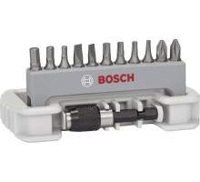 Набор бит BOSCH Extra Hard 12 шт PH/PZ/T/S/HEX + быстросменный держатель 2608522131
