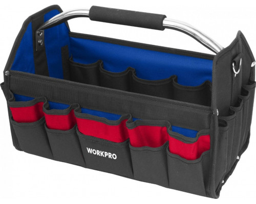 Сумка для инструмента WORKPRO WP281011 открытая со стальной ручкой 16" (400 мм)