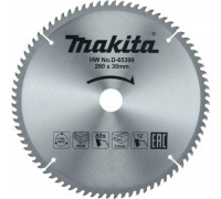 Пильный диск по дереву MAKITA 260x30x1,8x80T D-65399
