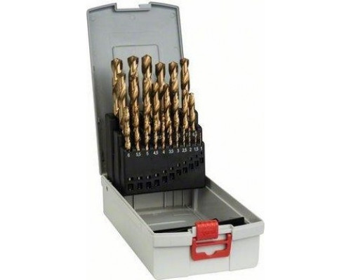 Набор сверл по металлу BOSCH HSS-TiN ( 1-13мм) 25 шт. ProBox 2608587019