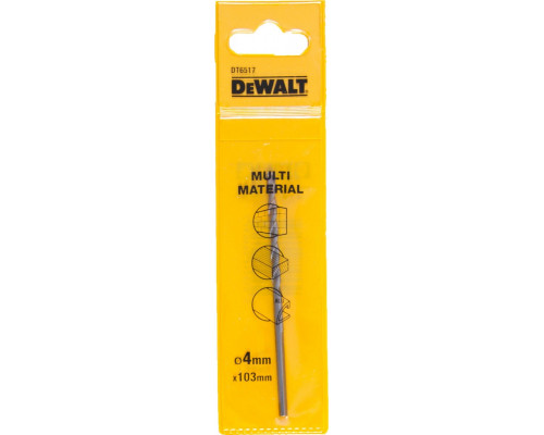 Сверло универсальное DeWALT 4 x 73/103 мм Multimaterial DT6517-QZ DT6517-QZ