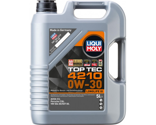 Масло моторное LIQUI MOLY SAE 0W30 Top Tec 4210 5 л 21605 21605