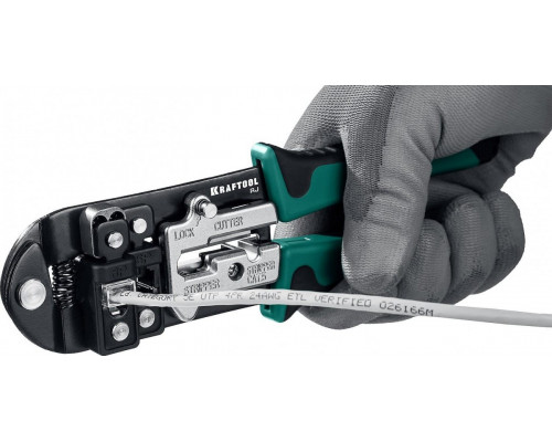 Пресс-клещи KRAFTOOL RJ универсальные rj45, rj11/rj12 22699