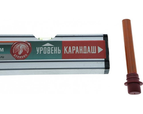 Угольник Sturm 2020-06-400 с уровнем и карандашом, 400 мм, нержавеющая сталь