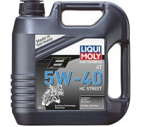 Масло для мотоциклов LIQUI MOLY SAE 5W40 Motorbike 4T HC Street 4 л 20751 синтетическое 20751