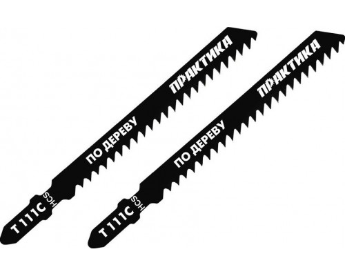Пилки по дереву ПРАКТИКА T111C 100х75 мм, грубый рез (2шт.) 034-465