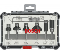 Набор фрез по дереву BOSCH 6 НМ-ФРЕЗ SET 6 мм-ХВ 2607017468