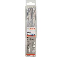Сверла по металлу BOSCH HSG шлифованное 15.0 х 114/169 мм Ecoline (уп.4шт.) 2608585594