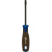 Отвертка шлицевая Кобальт 912-021 polywood sl 6,0х100 мм cr-v, древесно-полимерная р