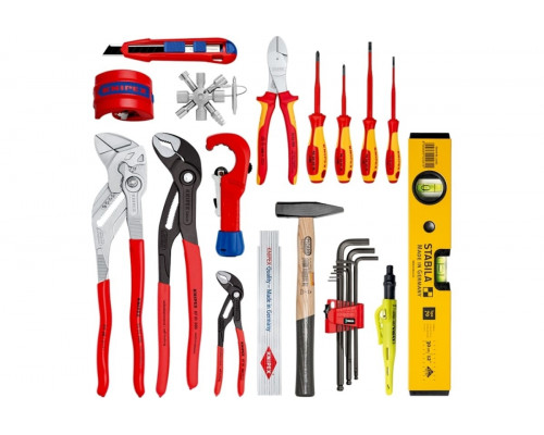 Набор столярно-слесарного инструмента KNIPEX KN-002150S Modular X18 в рюкзаке,17 предм.