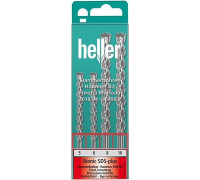Набор буров HELLER по бетону sds-plus bionic pro: 5, 6x110 мм + 8, 10x160 мм (4 пр.) TD16490