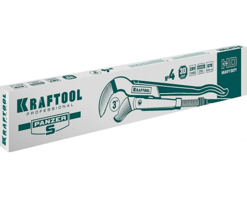 Ключ трубный KRAFTOOL PANZER-S №4, изогнутые губки 2733-30_z02